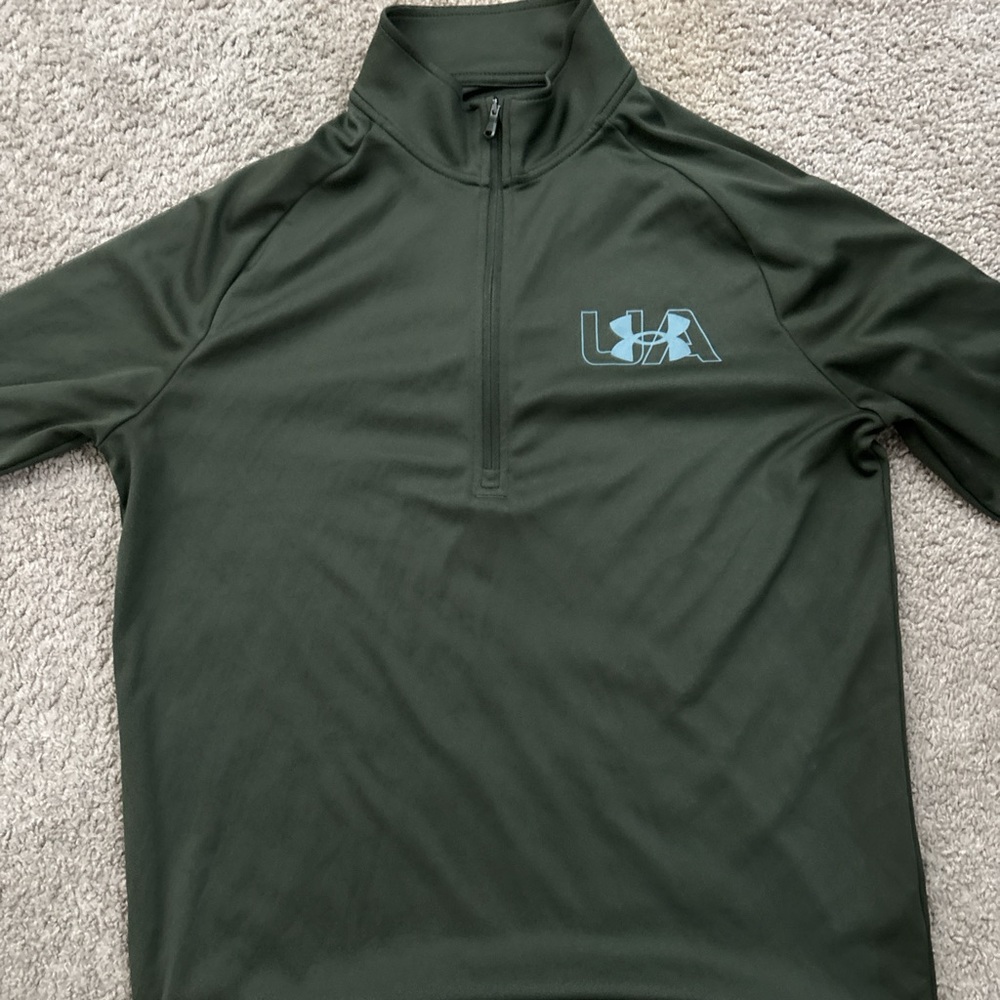 Under Armour Olive Quarter-Zip Top